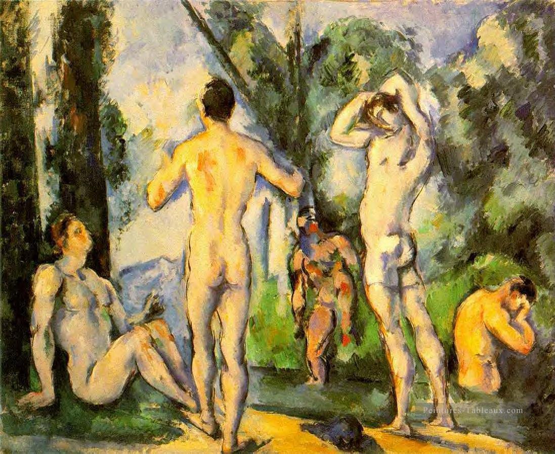 Baigneurs 2 Paul Cézanne Nu impressionniste Peintures à l'huile
